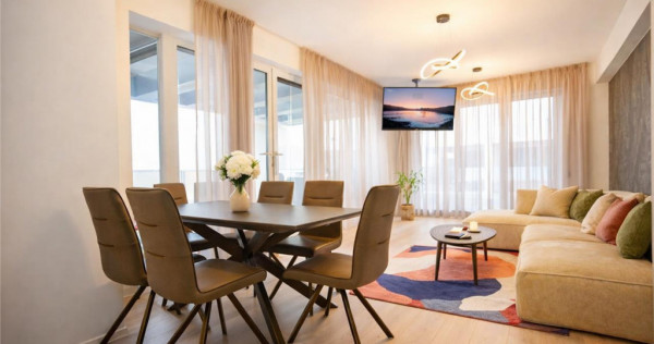 FILMTur 3D!Premium Penthouse, echipat,parcare subterana,50 m