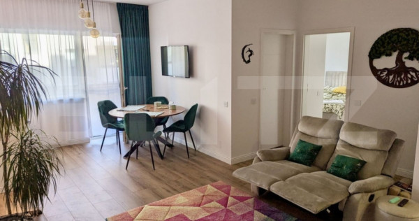 Apartament cu 3 camere, 77 mp, la parter inalt, cu gradina,