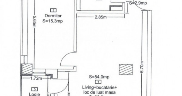 Apartament 2 camere, 54 mp, bloc nou, zona Corneliu Coposu