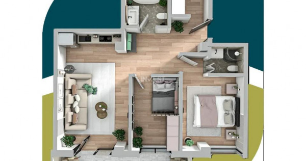 APARTAMENT CU 3 CAMERE, ETAJ 1, 67 MP IASI, CARTIER PRIVAT !