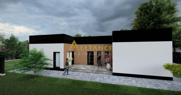 Casa moderna | Stil mediteranean | 4 camere | Teren 500mp