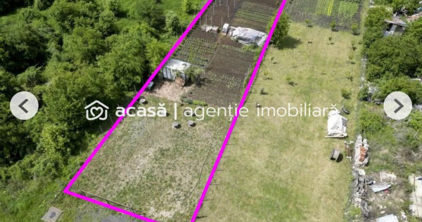 Teren 906 mp Arad, preț sub localitățile limitrofe.