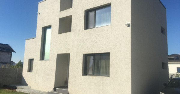 Casă modernă P+E, 150 mp utili, teren 510 mp, mobilată co