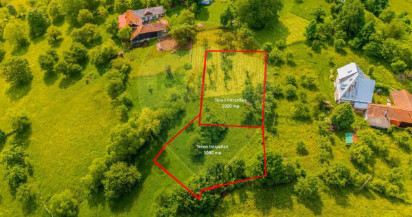 COMISION 0% | Teren 1,000mp Bran | Strada Clincea |