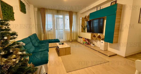 Apartament 3 camere mobilat modern | suprafata totala 78mp