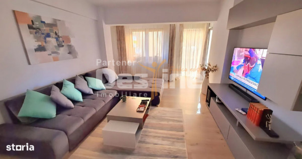 Apartament cu 2 camere, suprafata de 67mp mobilat si utilat