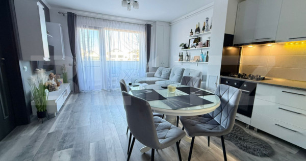 Apartament cu 2 camere, mobilat utilat cu gust, parcare, in