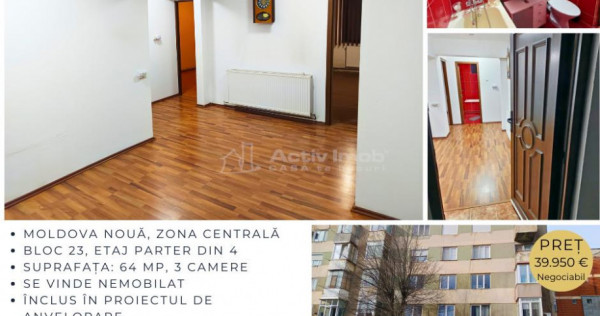 Apartament 3 camere decomandat, Bl. 23, Parter,&nbsp;Moldova ...