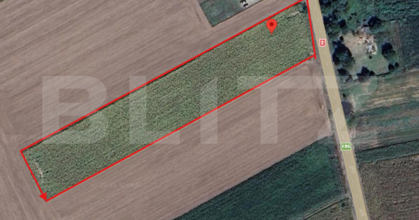 Teren intravilan 3.255 mp | deschidere la E85 | loc. Romane?