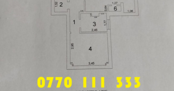 Apartament 2 camere 54mp, confort 1 decomandat, Zona Garii V