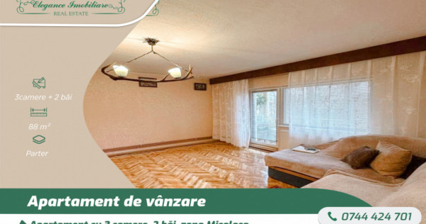 Apartament cu 3 camere si centrala proprie, zona 500 Micalac