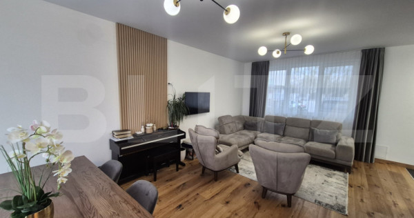 Casa cu 3 dormitoare, 100 mp, teren 202 mp, zona Baritiu