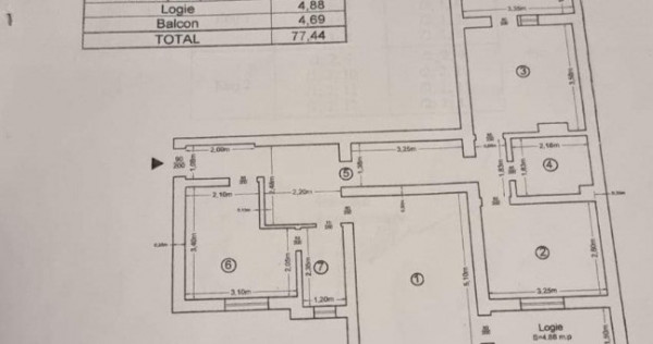 3 camere,decomandat+boxa,Valea Lupului langa primarie