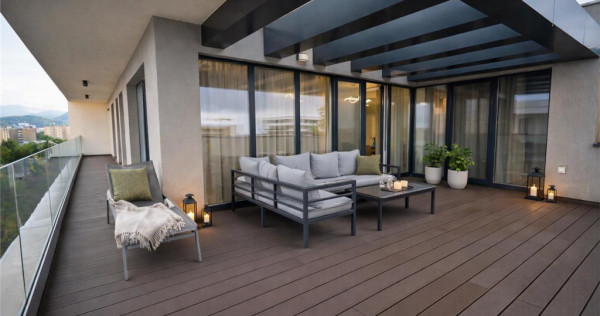 FILM3D!Premium Penthouse,echipat, parcare subterana,50 mp te