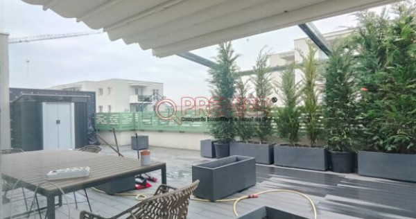 Titan - 3 camere cu terasa mobilat