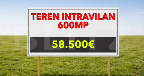 Teren intravilan 600mp utilitati Mosnita Noua