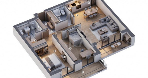 Apartament 3 camere, Ferdinand