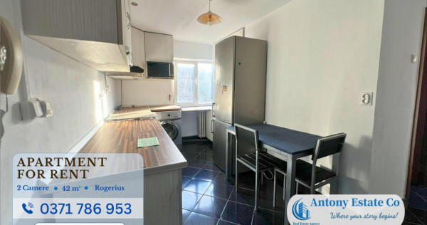 Apartament de inchiriat, tip X, 2 camere decomandat, Rogeriu