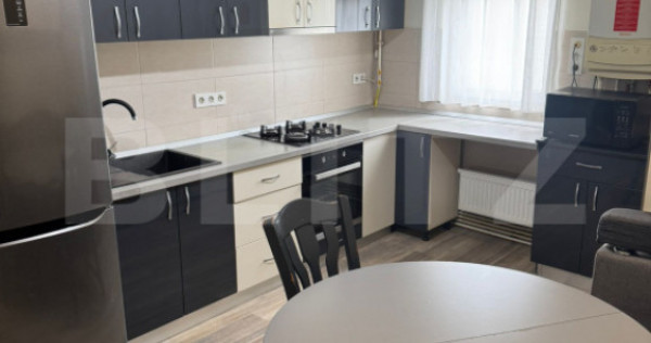Apartament 2 camere, 55.70 mp, mobilat și utilat, orientare