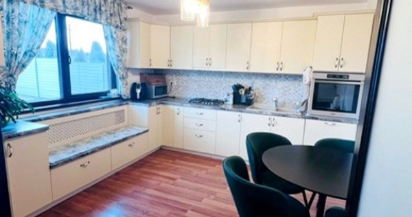 Casa P+M, mobilata si utilata, 550 mp teren, la 10 minute de oras