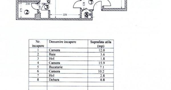 Tomis 3, apartament 3 camere, etaj 3, vanzari Constanta