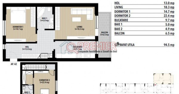 Apartament 3 camere UNICAT - TIP DUPLEX - Sector 4