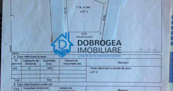 ZONA 9 MAI -TEREN INTRAVILAN, 500 MP