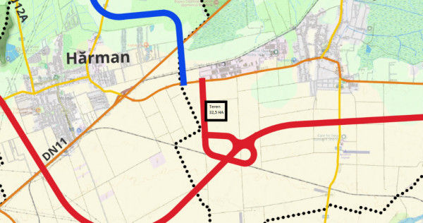 Teren Strategic 32.5 Ha | Direct la Nod Autostradă Brașov-Bacău