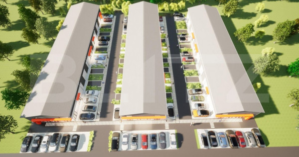3 hale noi pe parter a c&acirc;te 590 mp, teren 4.000 mp, zona Gh