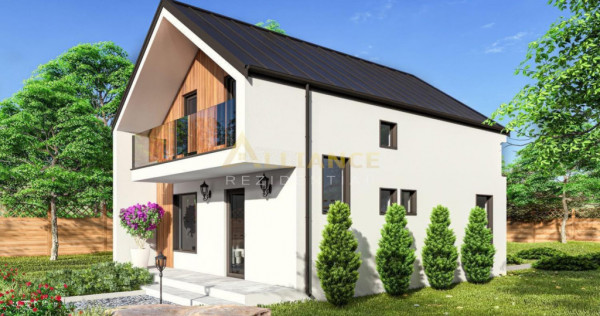 Casa individuala P 1E ~ 4 camere 2 bai ~ teren 300mp