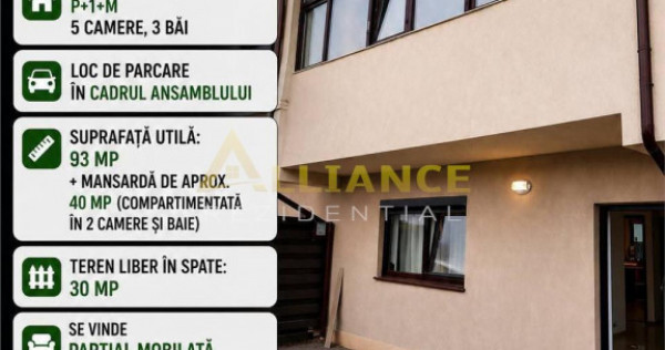 Vila insiruita P 1 M 5 camere 3 bai Primarie Popesti Leorden