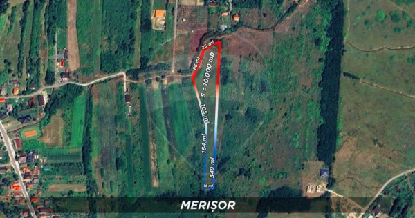 Teren intravilan de v&acirc;nzare &ndash; Merișor, jud. Maramureș