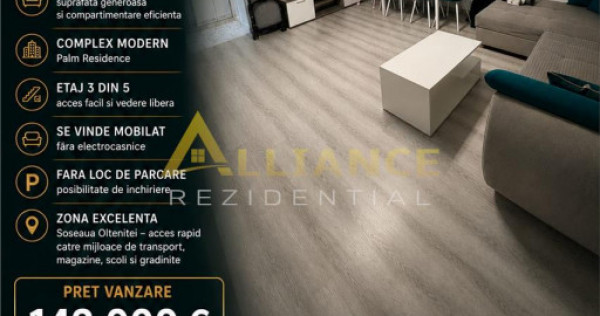 Palm Residence Soseaua Oltenitei Apartament 3 camere 2 bai m