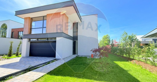 Vilă modernă de v&acirc;nzare | 5 camere | Dumbrava Vlăsiei | Teren 750 mp