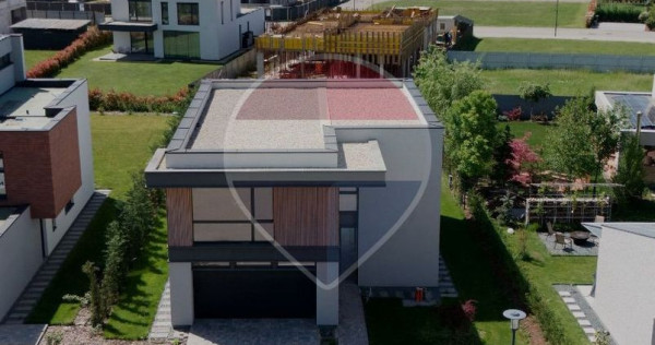 Vilă modernă de v&acirc;nzare | 5 camere | Dumbrava Vlăsiei | Teren 750 mp