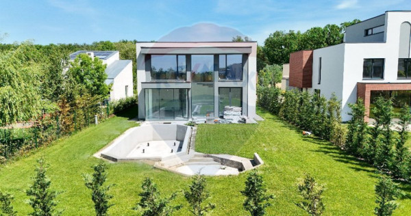 Vilă modernă de v&acirc;nzare | 5 camere | Dumbrava Vlăsiei...