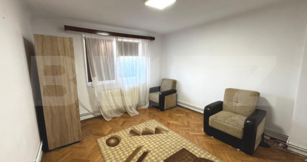 Apartament in bloc tip vila, parter, 50 mp, mobilat utilat -