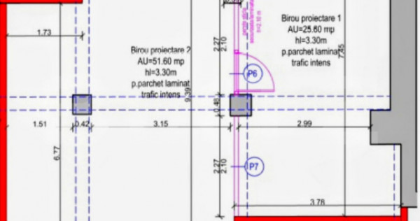 Spațiu pentru birouri, activități comerciale, 77,2 mp uti