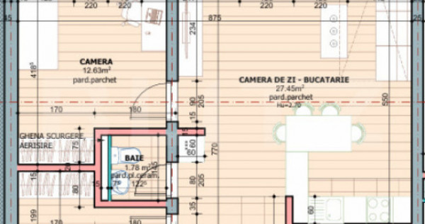 Apartament 3 camere, 66.22 mp, zona Tudor