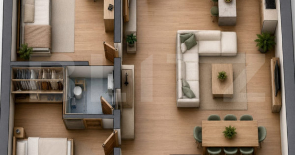 Apartament Spațios 3 Camere | 74,62 mp | Zona Tudor