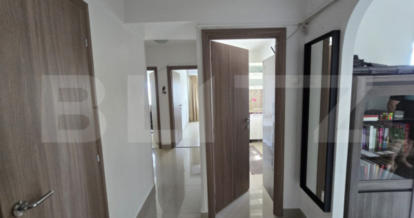 Apartament 3 camere, bloc PP, 62 mp, renovat, mobilat, zona