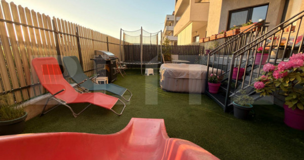 Apartament 3 camere cu gradina, terasa si parcare langa Baza