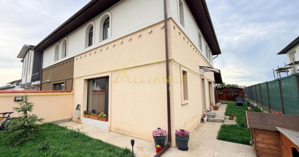 Duplex mobilat si utilat - 4 camere - 2 bai - 300 mp teren