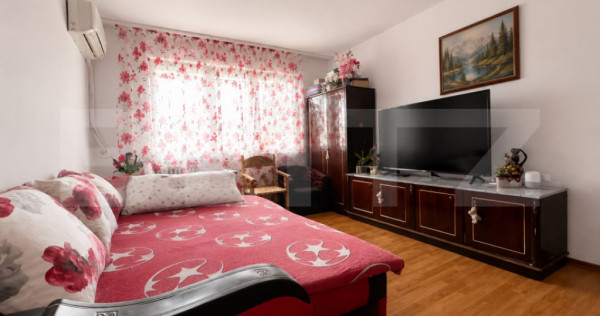 Apartament cu 2 camere, semidecomandat, climă, acoperiș no