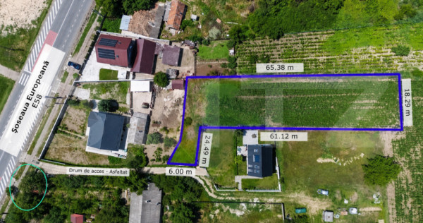 Teren 1.267 mp cu Autorizație de Construire emisă pentru c