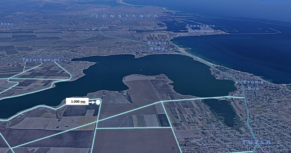 Oportunitate, teren 1.000 mp, in prima linie a lacului Techirghiol