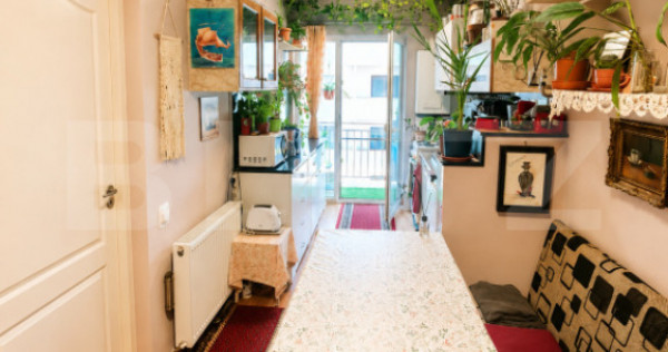 Apartament decomandat, mobilat si utilat, 32,5 mp utili, bal