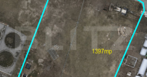 Teren intravilan, 1397 mp, zona Campia Turzii