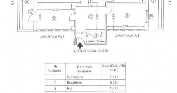 Apartament 3 camere decomandate, foarte spatios- Stefan cel