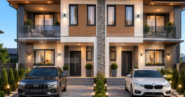 Casă duplex in constructie, 90 mp, teren 250 mp, zona Ipote